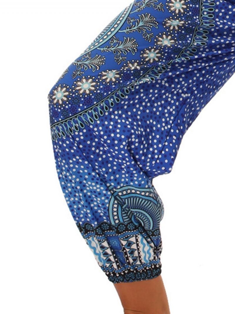 Boho Print Geometric Yoga Harem Jogger Παντελόνι