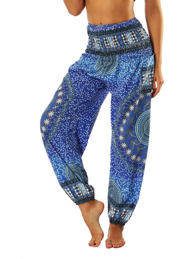 Boho Print Geometric Yoga Harem Jogger Παντελόνι