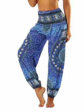 Boho Print Geometric Yoga Harem Jogger Παντελόνι