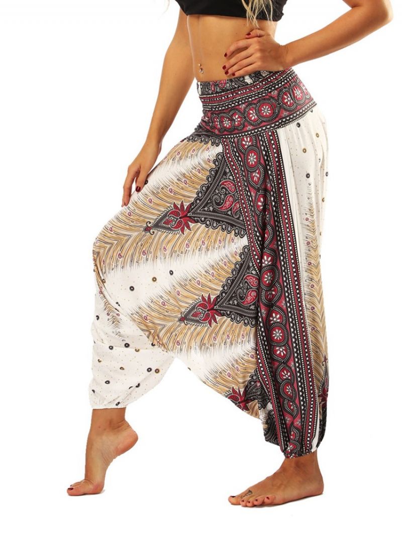 Boho Print Yoga Harem Jogger Παντελόνι