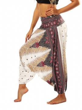 Boho Print Yoga Harem Jogger Παντελόνι