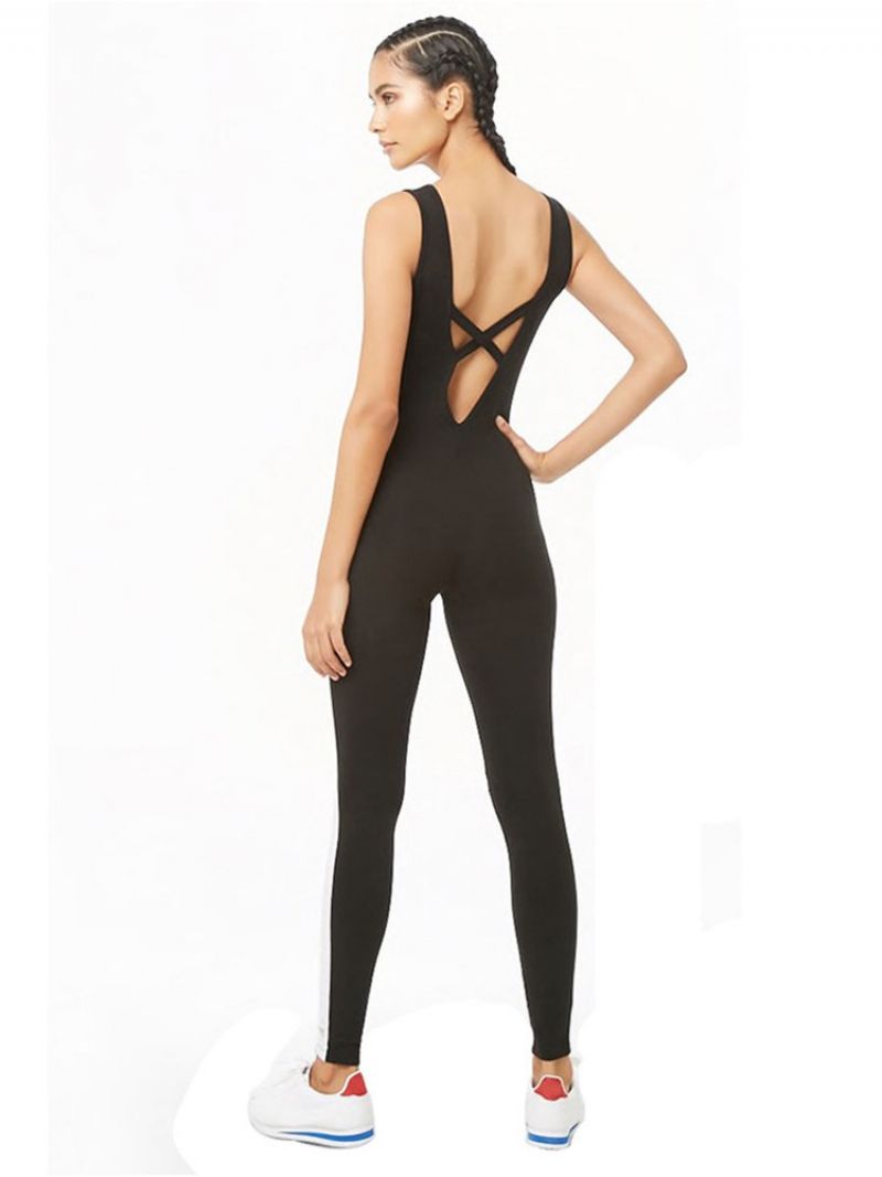 Γυναικεία Stripe Gym Sports Fitness Παντελόνια Yoga Jumpsuits