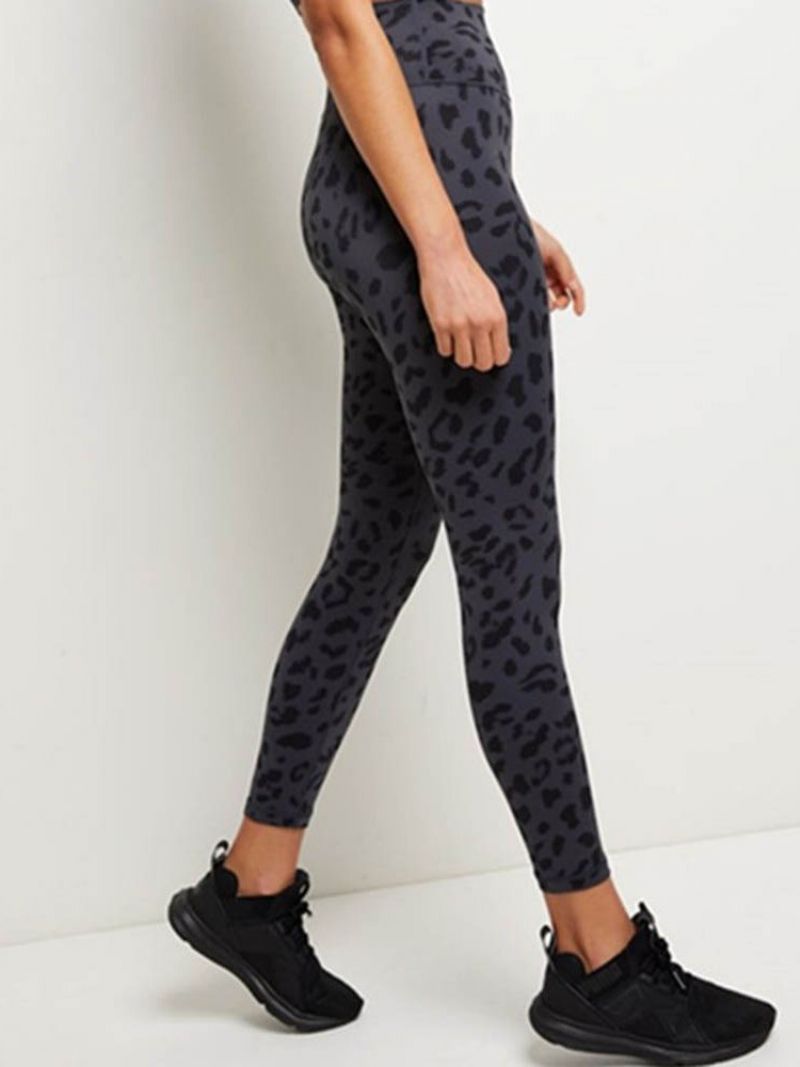 Leopard Cotton Blends Quick Dry Summer Tennis Pants Παντελόνια Yoga Ψηλόμεση Tiktok Κολάν