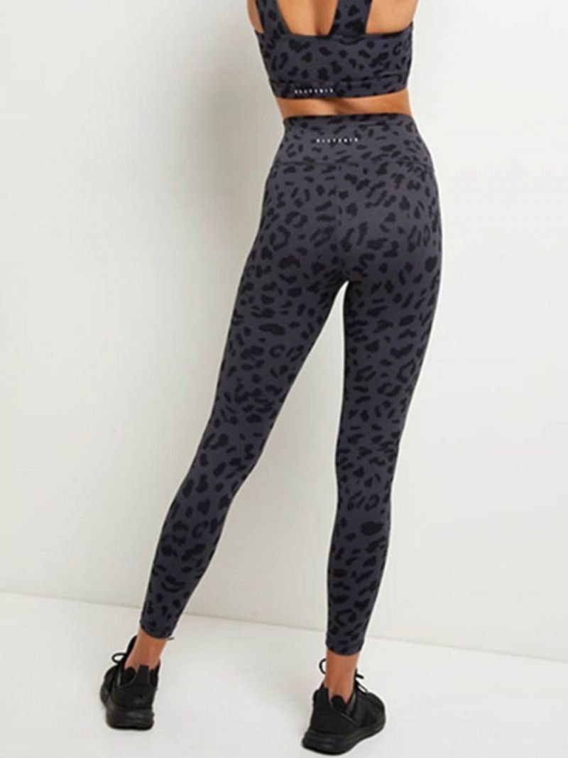 Leopard Cotton Blends Quick Dry Summer Tennis Pants Παντελόνια Yoga Ψηλόμεση Tiktok Κολάν