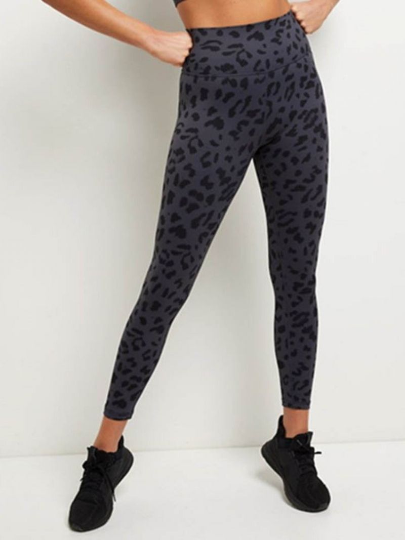 Leopard Cotton Blends Quick Dry Summer Tennis Pants Παντελόνια Yoga Ψηλόμεση Tiktok Κολάν