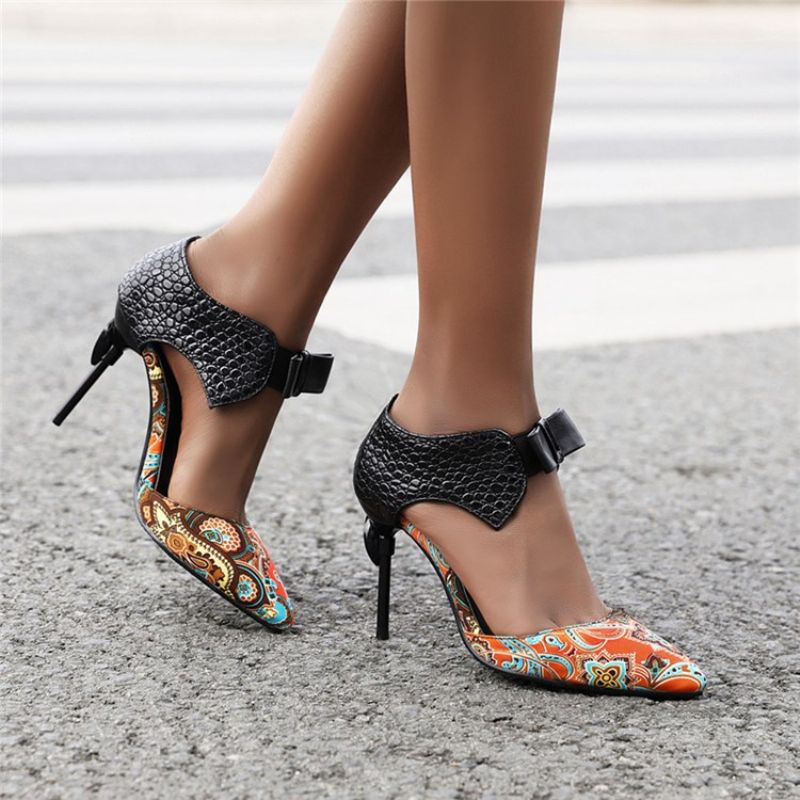 Γυναικεία Σανδάλια Με Μυτερά Δάχτυλα Slip-On Stiletto Heel Thread