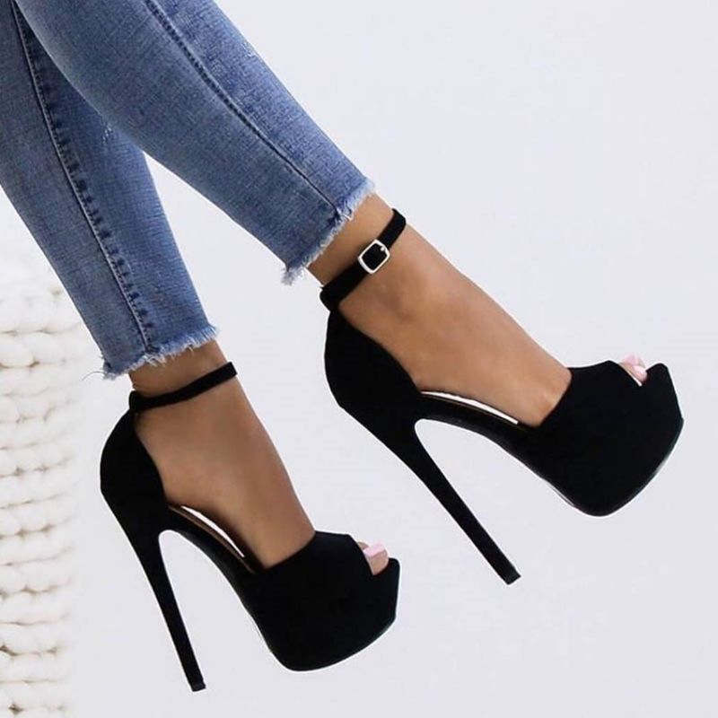 Πλατφόρμα Peep Toe Stiletto Heel Γυναικεία Σανδάλια