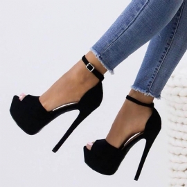 Πλατφόρμα Peep Toe Stiletto Heel Γυναικεία Σανδάλια