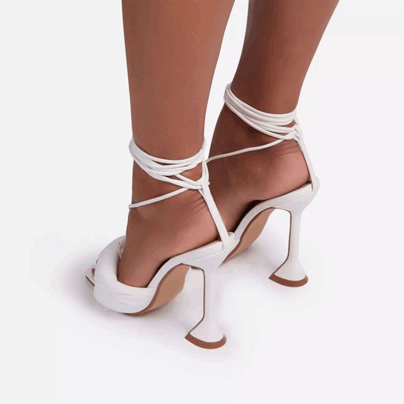 Σανδάλια Ol Με Τακούνι Stiletto Lace-Up Open Toe