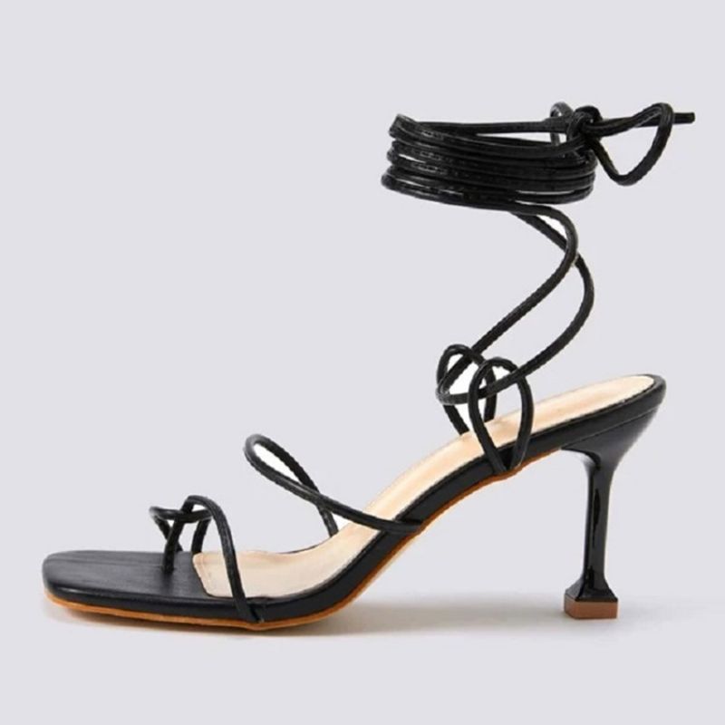 Στριγκ Lace-Up Stiletto Heel Επαγγελματικά Γυναικεία Σανδάλια