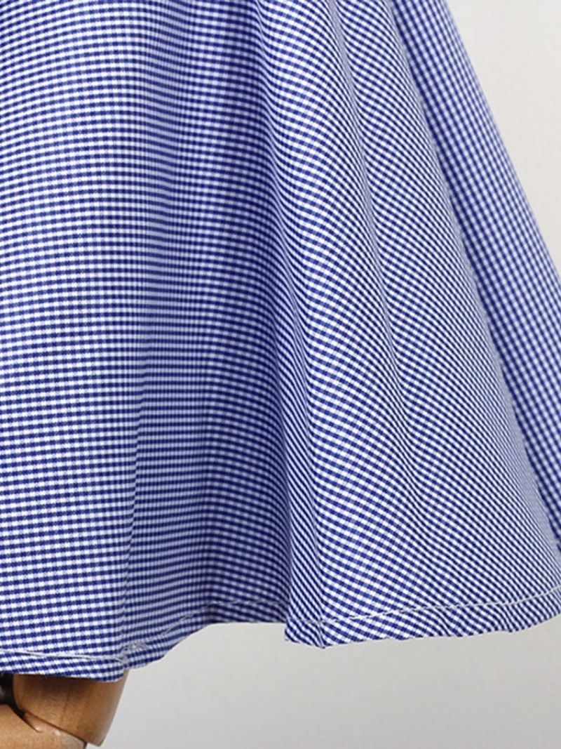 Μακρυμάνικη Μπλούζα Patchwork Stripe Flare Sleeve Standard