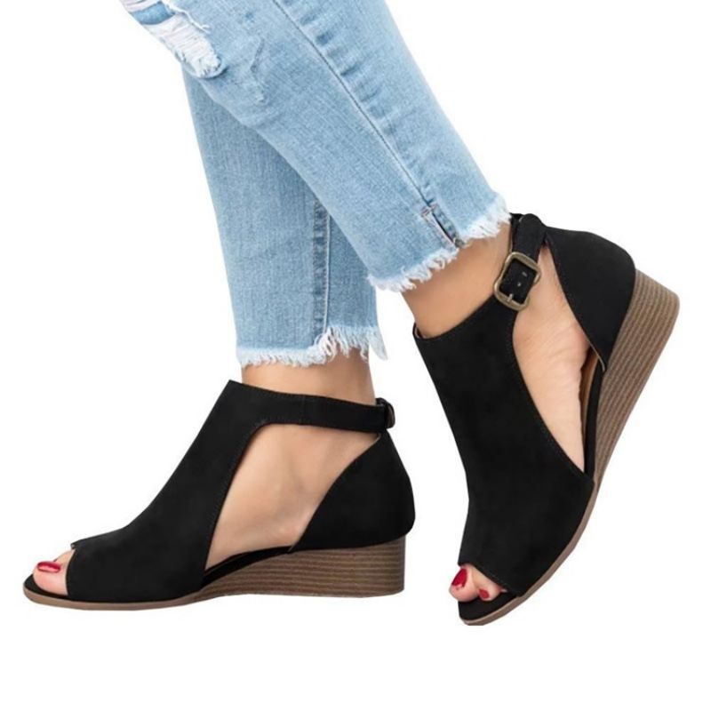 Γυναικεία Σανδάλια Peep Toe Wedge Heel