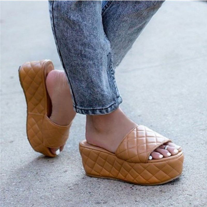 Γυναικείες Casual Παντόφλες Slip-On Πλατφόρμας Flip Flop