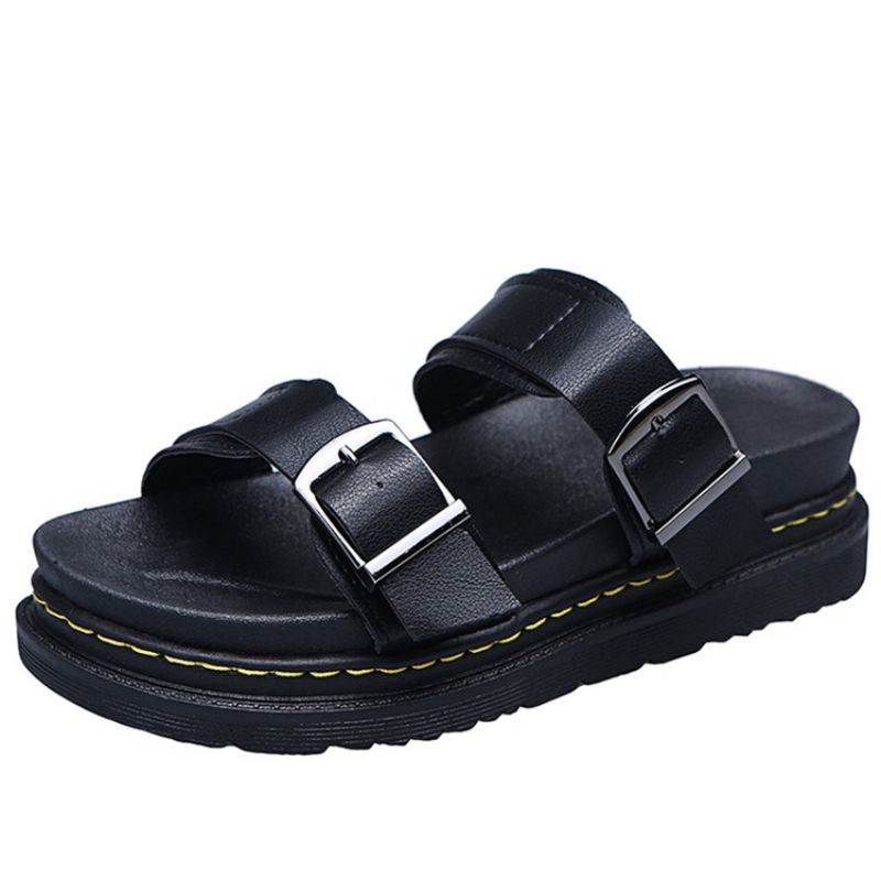 Γυναικείες Παντόφλες Slip-On Flat With Buckle Rubber