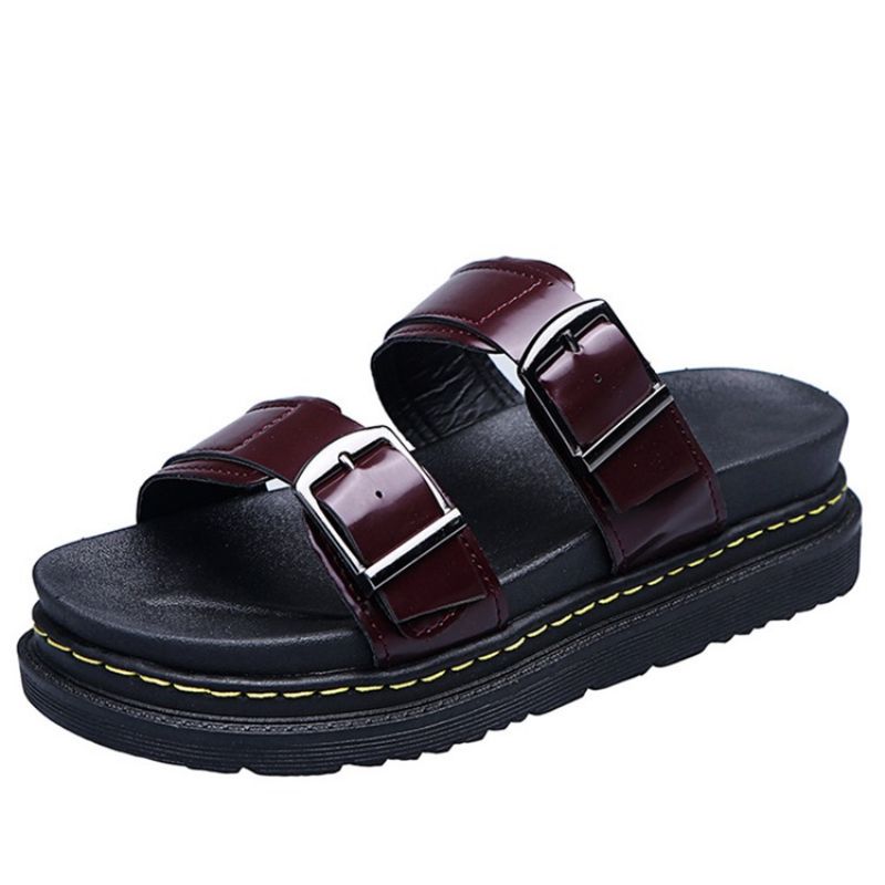 Γυναικείες Παντόφλες Slip-On Flat With Buckle Rubber