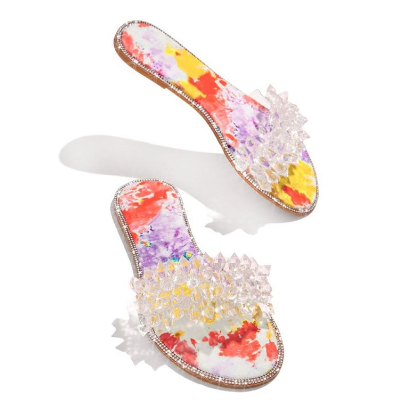 Slip-On Candy Color Flat Με Casual Slippers