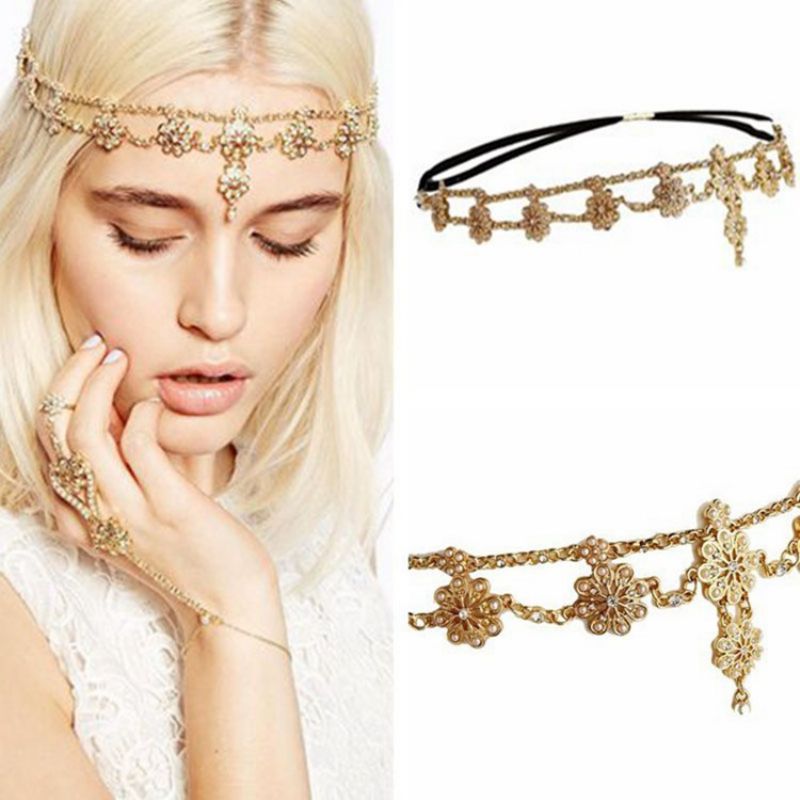 Αξεσουάρ Μαλλιών Diamante Head Chain Party