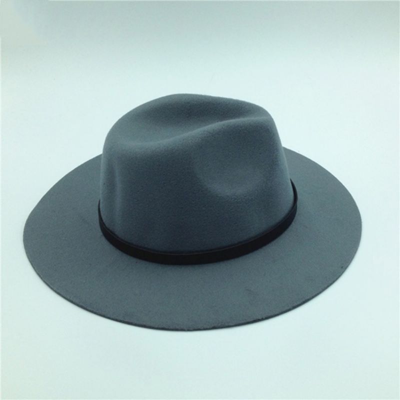 Fedora Wool Blends Απλά Χειμωνιάτικα Καπέλα