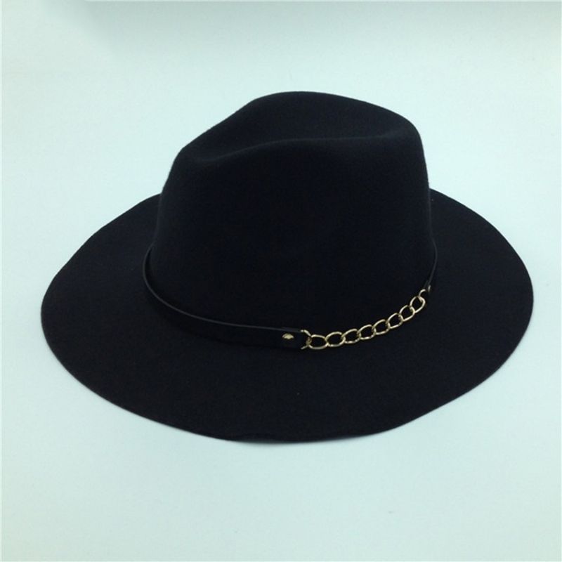 Fedora Wool Blends Απλά Χειμωνιάτικα Καπέλα