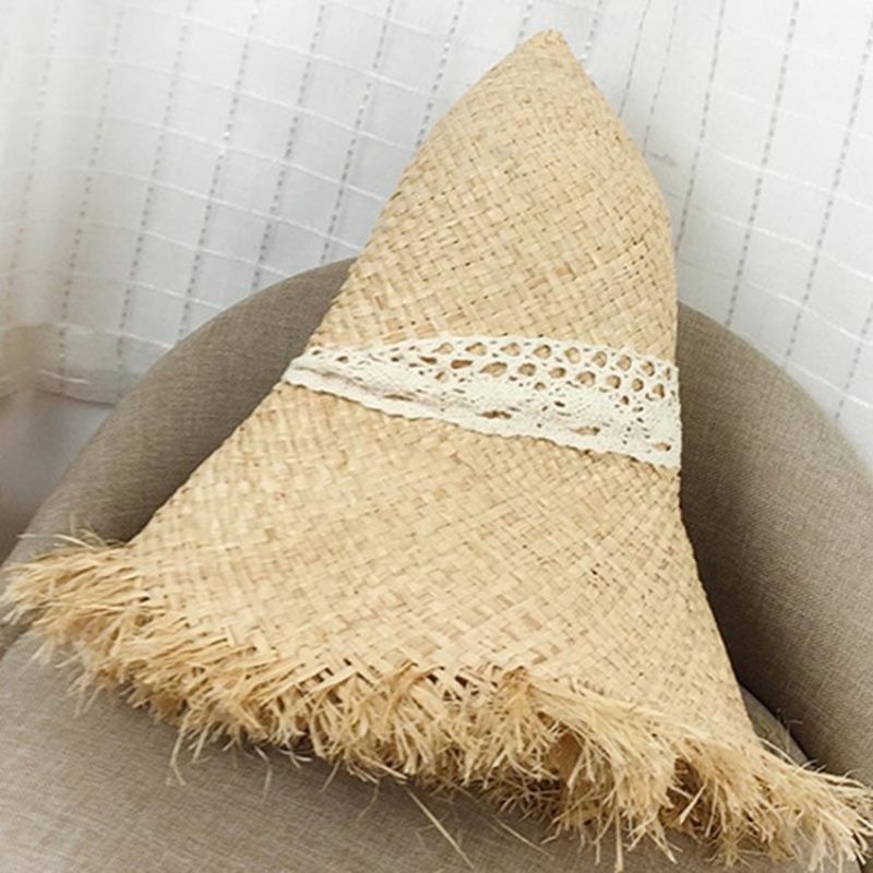 Lafite Straw Lace Bind Sunhat