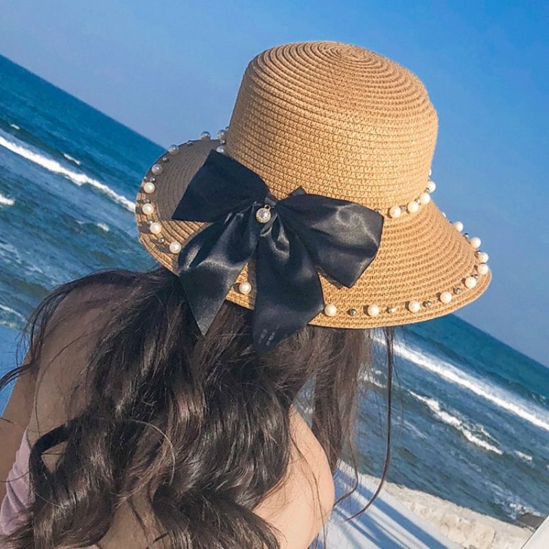 Pearl Bowknot Sunhat