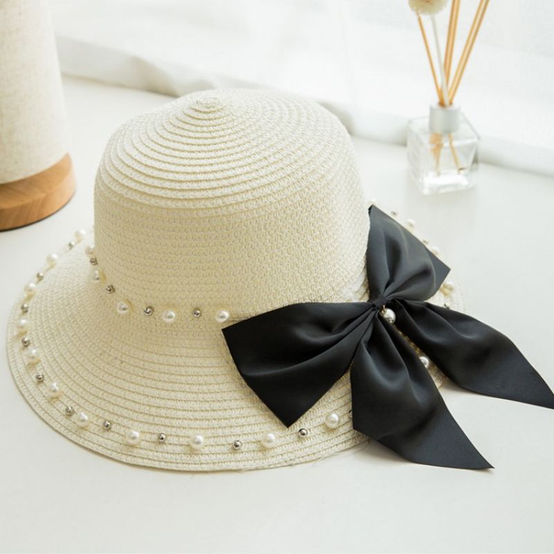 Pearl Bowknot Sunhat