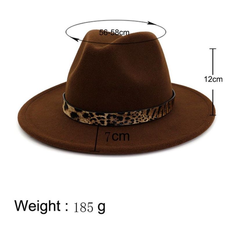 Χειμερινά Καπέλα Με Στάμπα Fedora Leopard