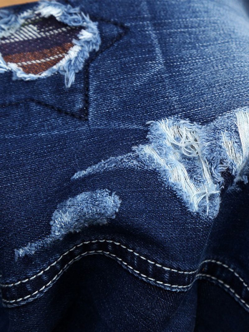 Ανδρικό Σορτς Holes Denim Slim